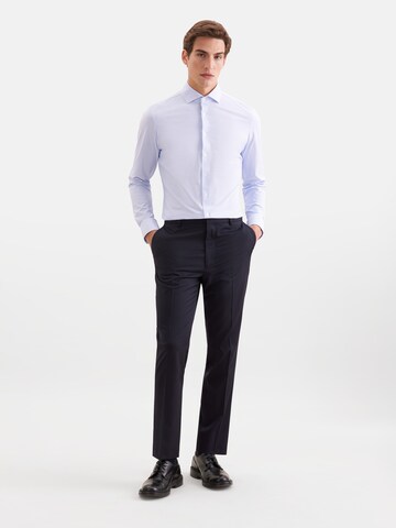 SEIDENSTICKER Slim Fit Hemd in Blau