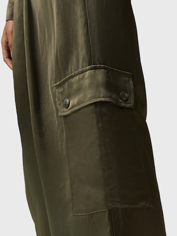 BOGNER Ohlapna forma Kargo hlače | zelena barva