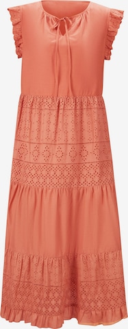 Robe-chemise heine en orange : devant