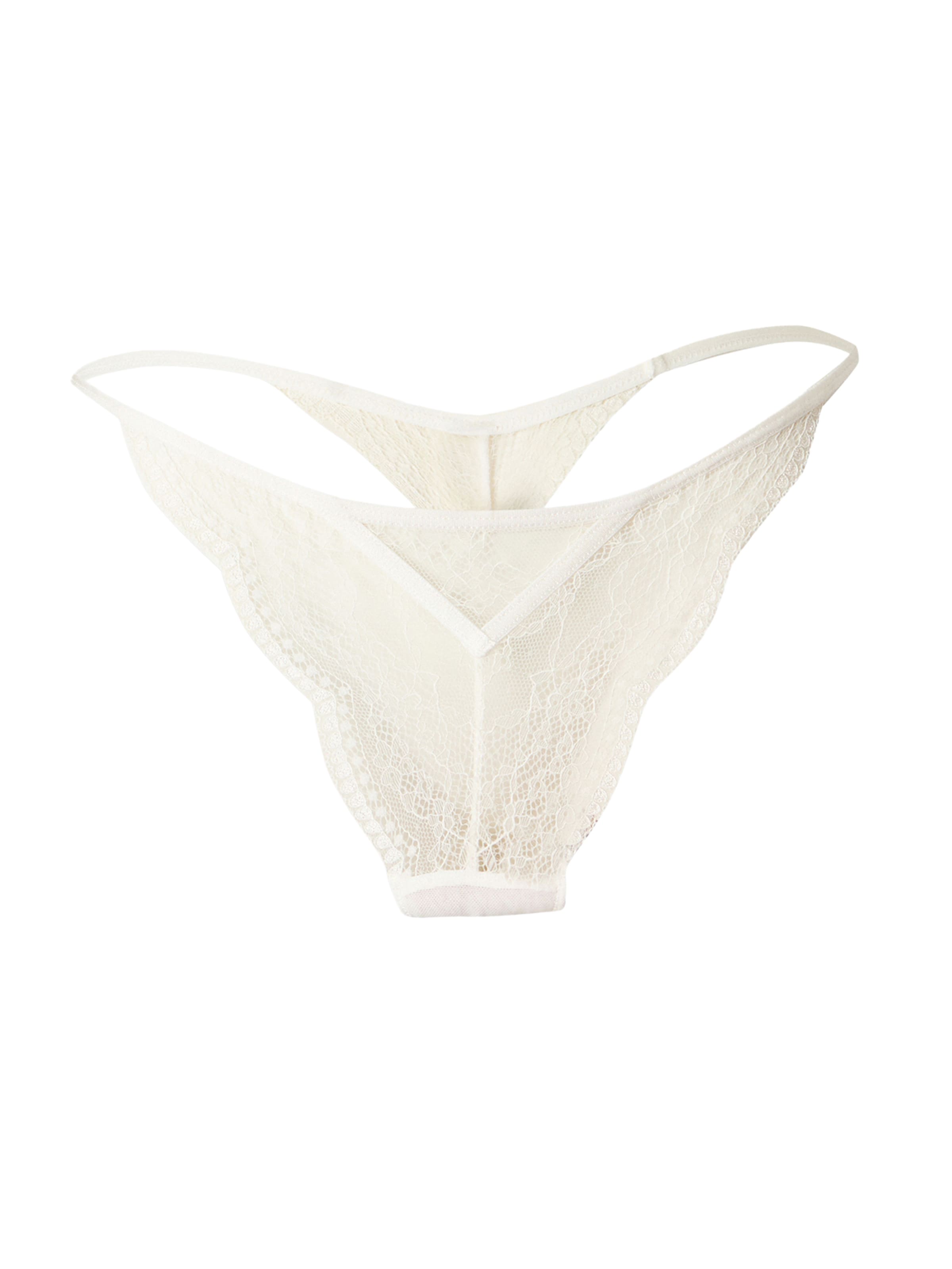 Hunkemöller String 'Isabelle' in Wit: voorkant