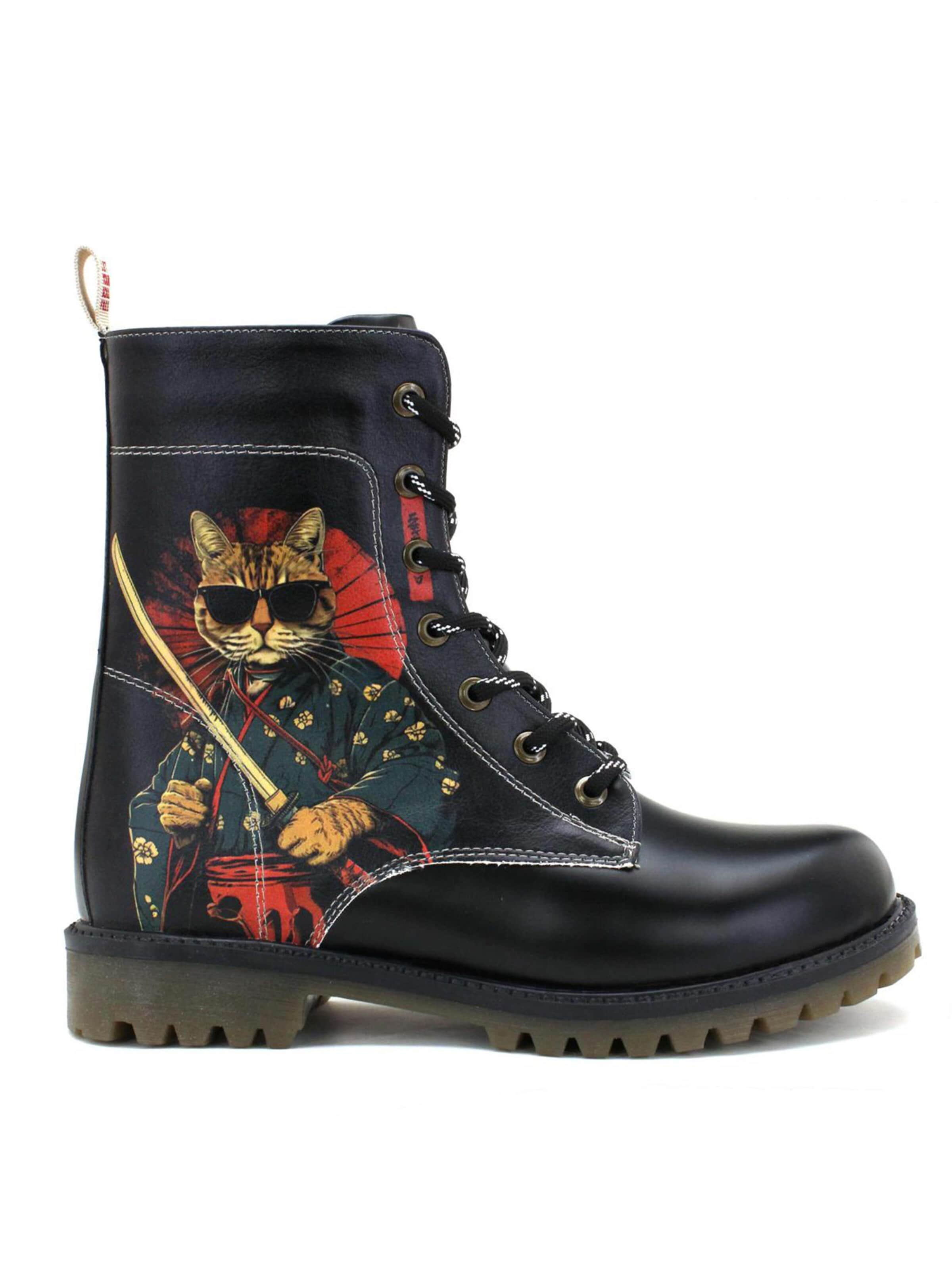 Goby - Botines con cordones en negro: frente