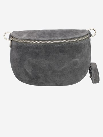 Brise Schultertasche 'Afia Suede' in Grau: Vorderseite