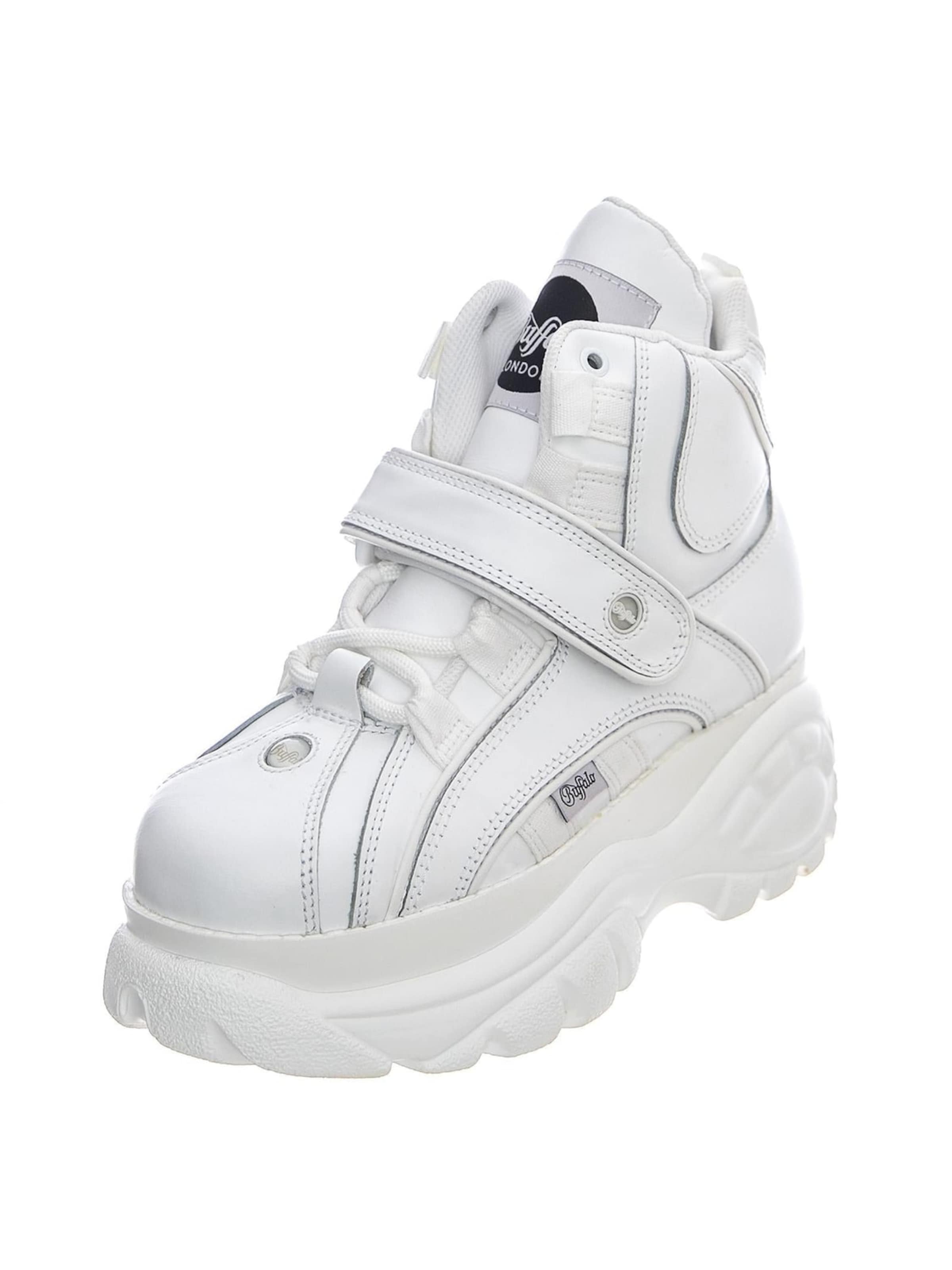 Chaussure de sport à lacets 'Leather 1348-14 Boots' BUFFALO en blanc : devant