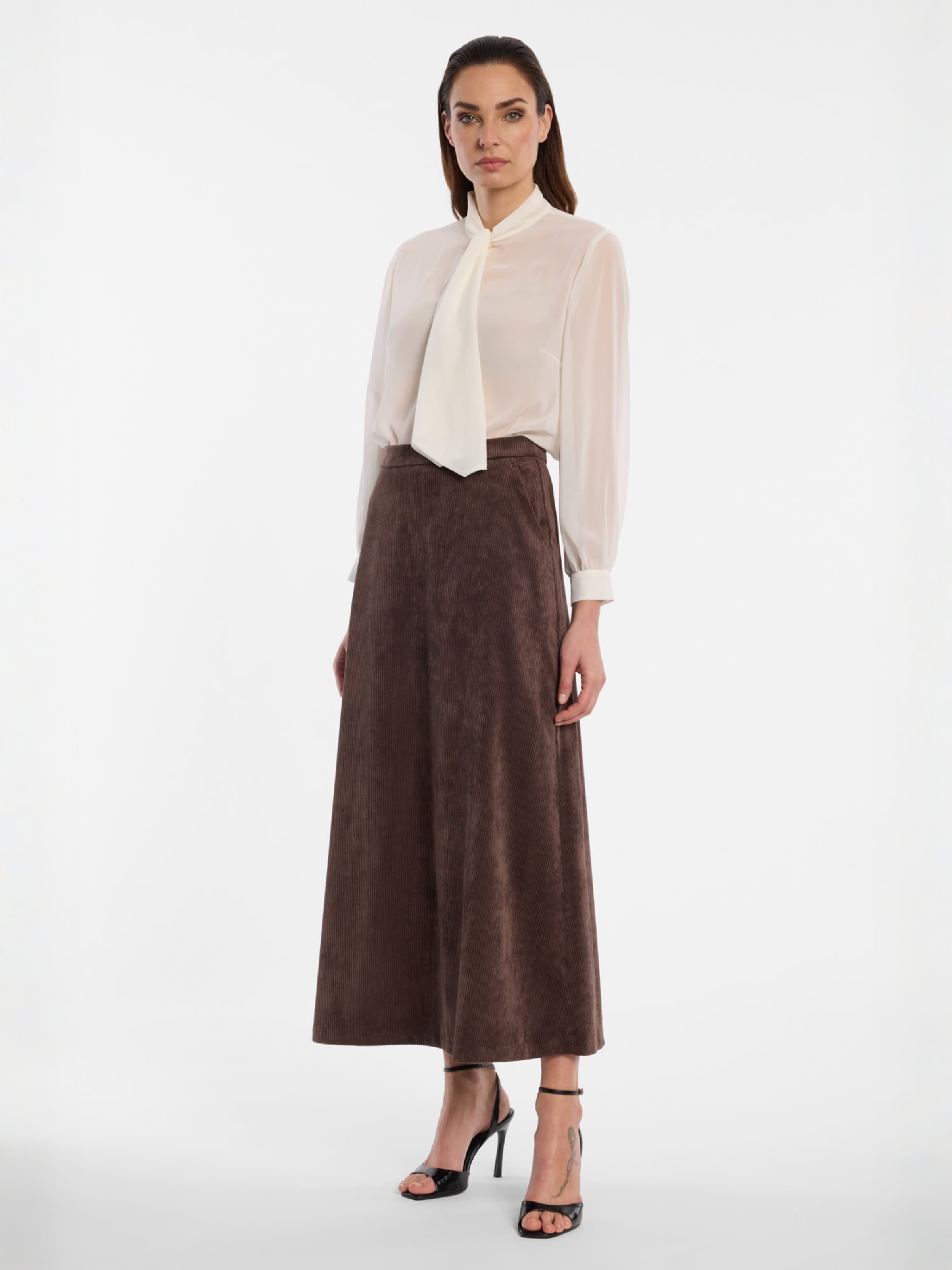 Ana Alcazar Skirt in Brown: front