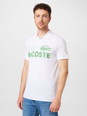 LACOSTE T-shirt i vit: framsida