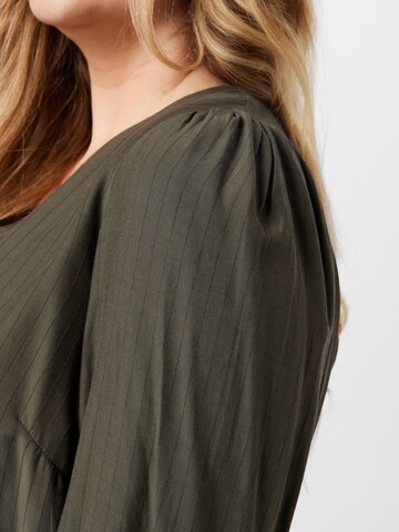 KAFFE CURVE Blouse 'Vimal' in Green