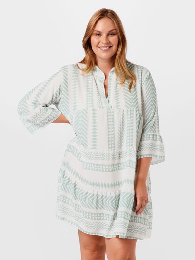Rochie tip bluză 'Lola' Z-One pe bej / verde mentă, Vizualizare model