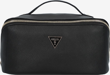 GUESS Cosmetic Bag in Black: front