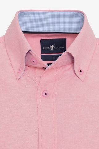 DENIM CULTURE Regular fit Button Up Shirt ' MARCUS ' in Pink