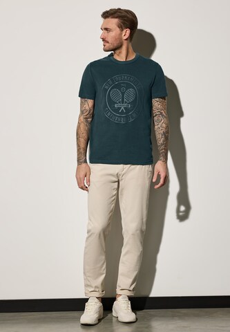 Street One MEN T-Shirt mit Print in Grün