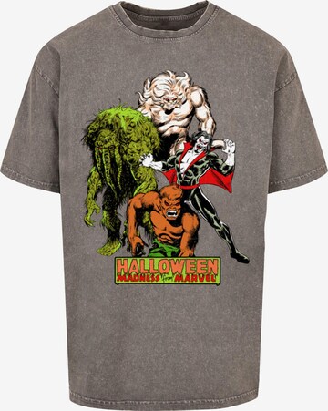 ABSOLUTE CULT Shirt ' Marvel - Halloween Monsters ' in Grey: front