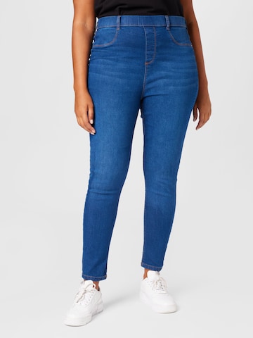 Dorothy Perkins Curve Skinny Farkkuleggingsit 'Eden' värissä sininen: edessä