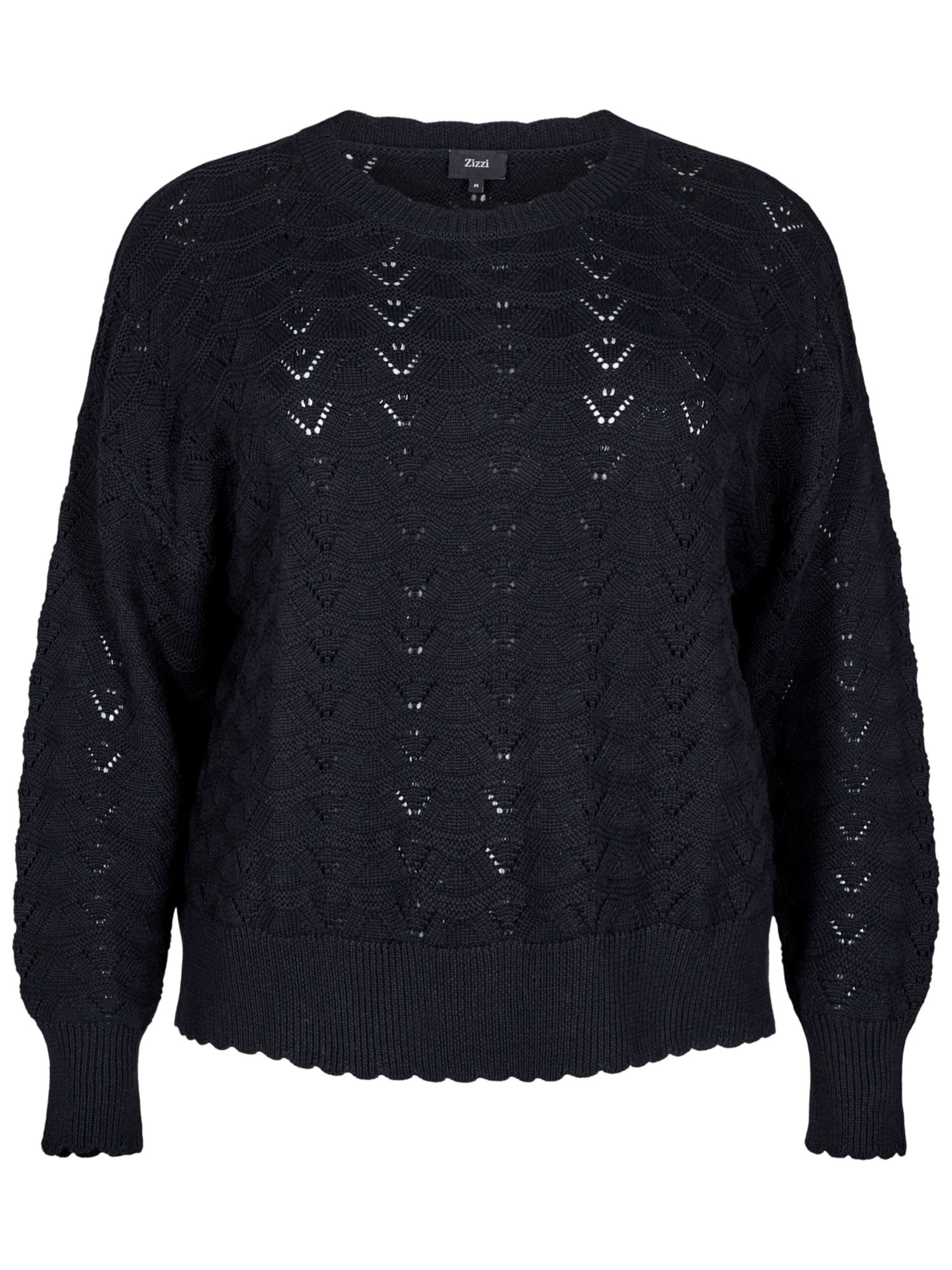 Zizzi Trui 'CAEMMI' in Zwart: voorkant