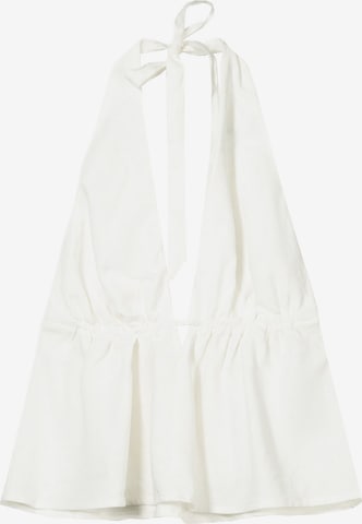 BershkaTop - bijela boja: prednji dio