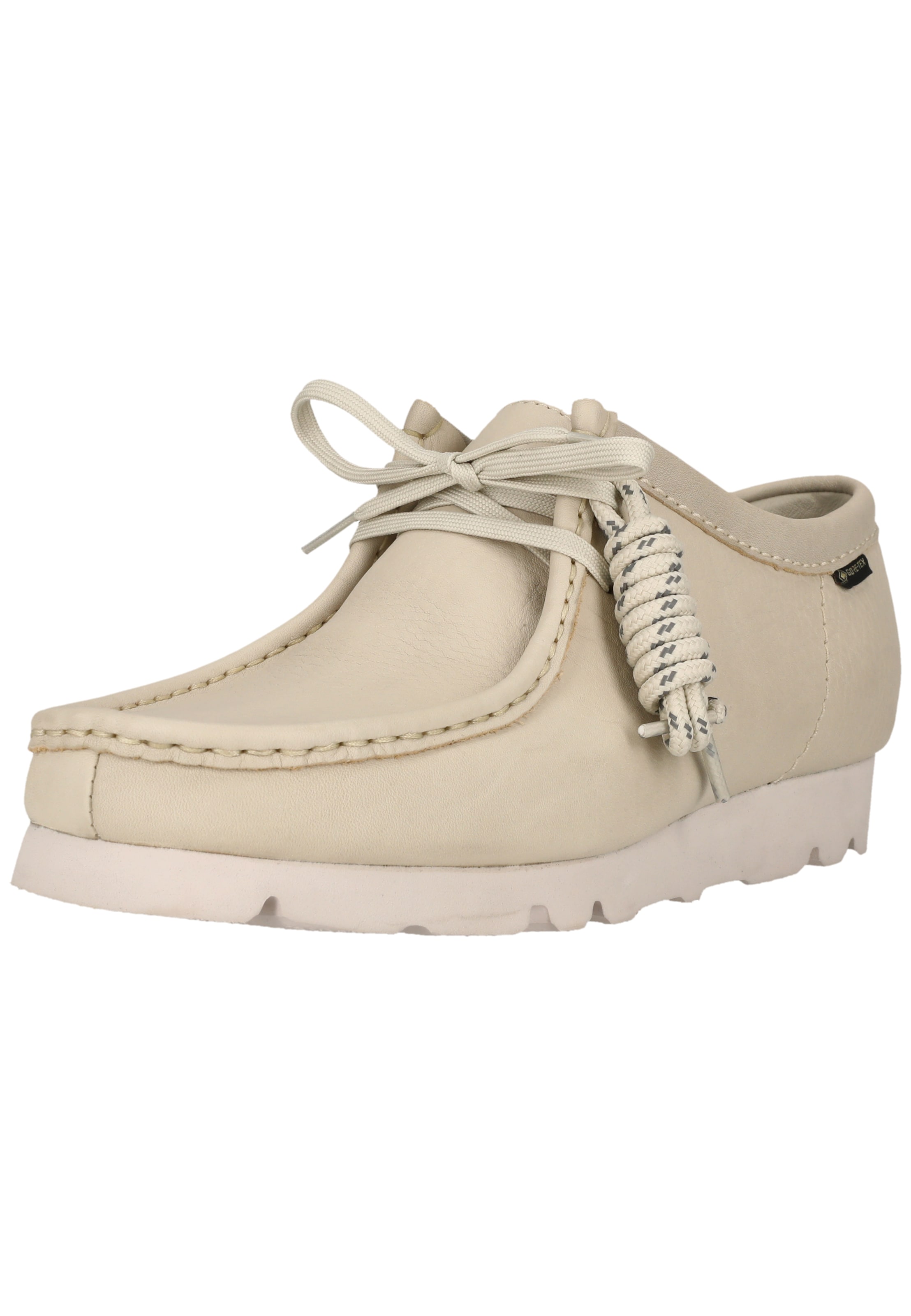 CLARKS Lace-up shoe 'Wallebee' in Beige: front