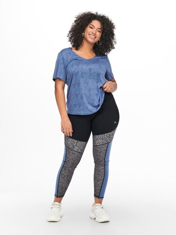 Only Play Curvy T-Shirt 'Jue' in Blau