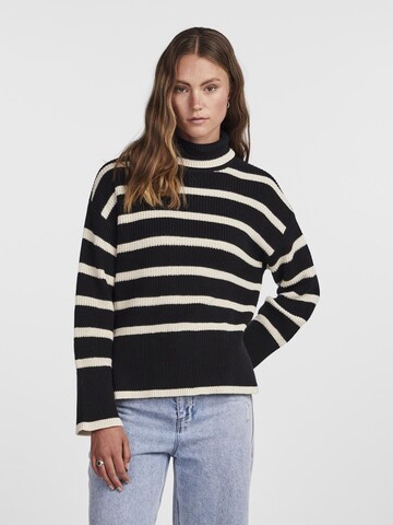 PIECES Sweater 'JUNE ' in Black: front