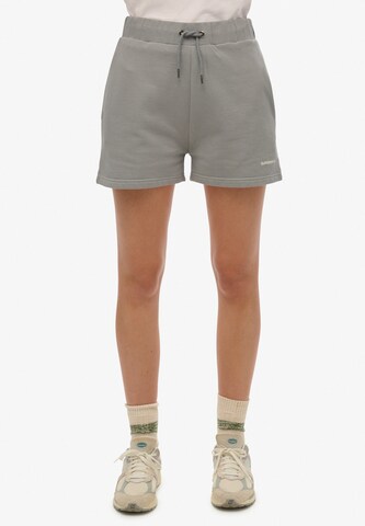 Superdry Regular Broek in Grijs: voorkant