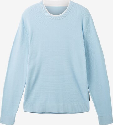 TOM TAILOR DENIM Sweater in Blue: front