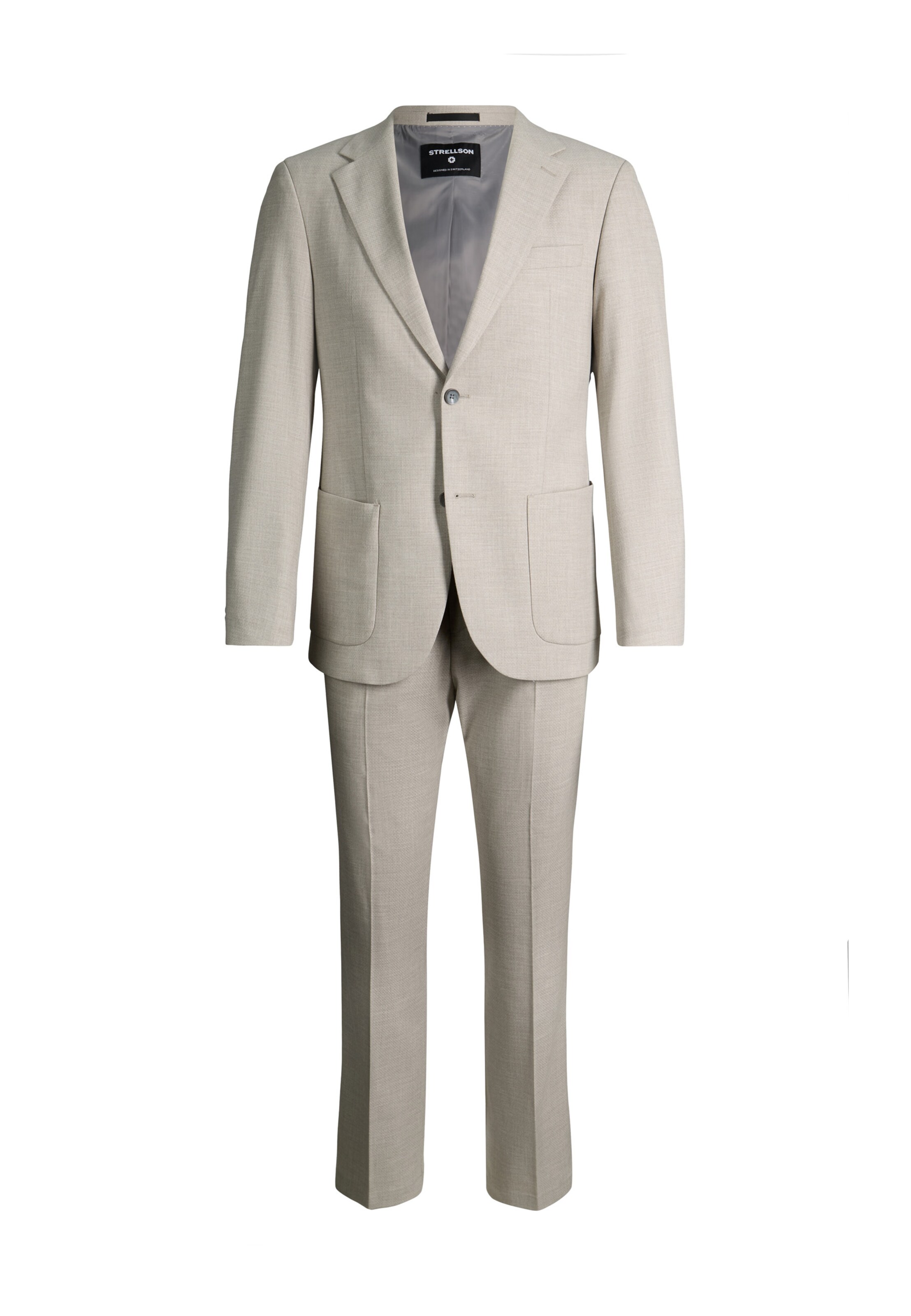 STRELLSON Slim fit Suit in Beige: front