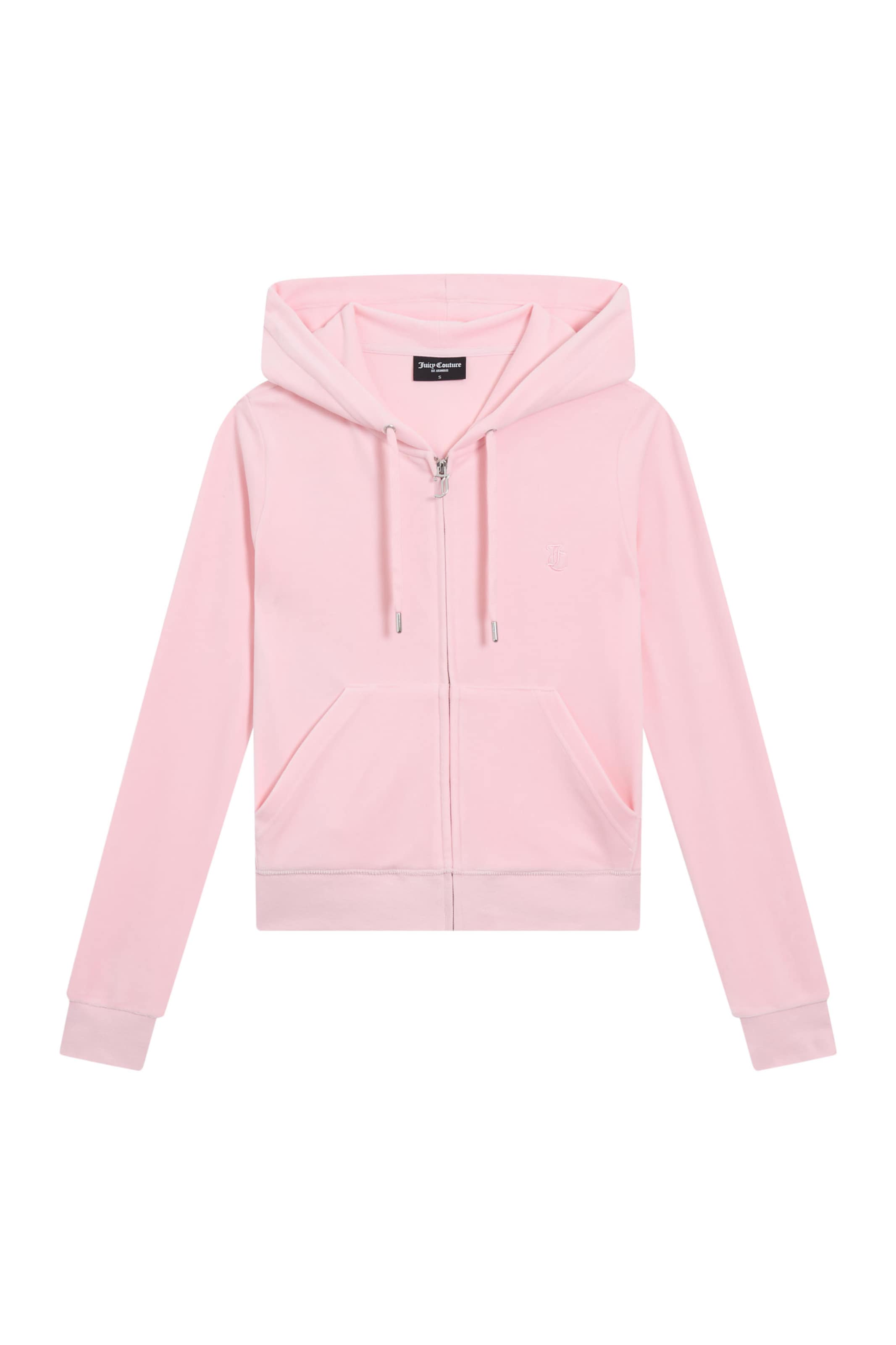 Juicy Couture Sweatjacke 'ROBERTSON HOODIE' in Pink: Vorderseite