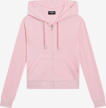 Juicy Couture Sweatjacke 'ROBERTSON HOODIE' in Pink: Vorderseite