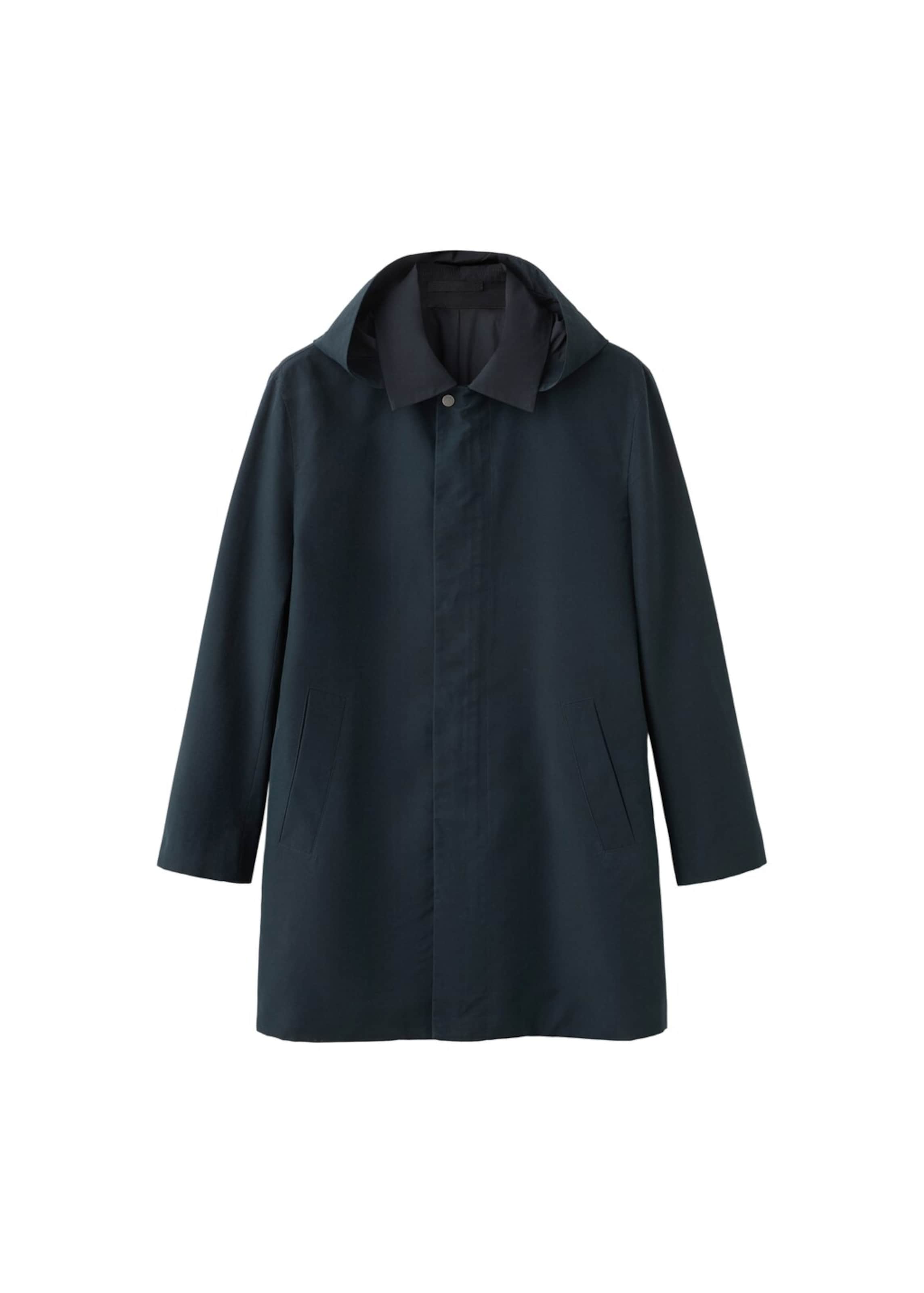 MANGO MAN Übergangsparka 'Gale' in Blau: Vorderseite