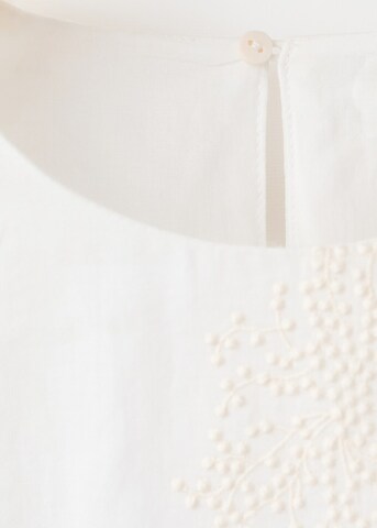 MANGO Blouse 'Cayote' in White