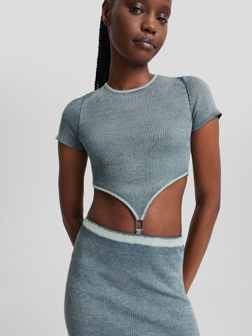 Bershka Knit dress in Grey