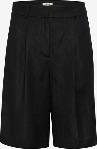 Loosefit Pantalon à pince 'Malia' SOAKED IN LUXURY en noir : devant