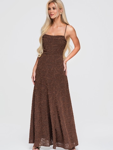 Ombre Jurk in Bruin
