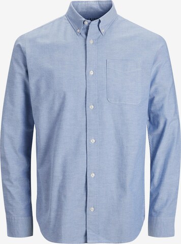 JACK & JONES Regular fit Button Up Shirt 'Brook' in Blue: front