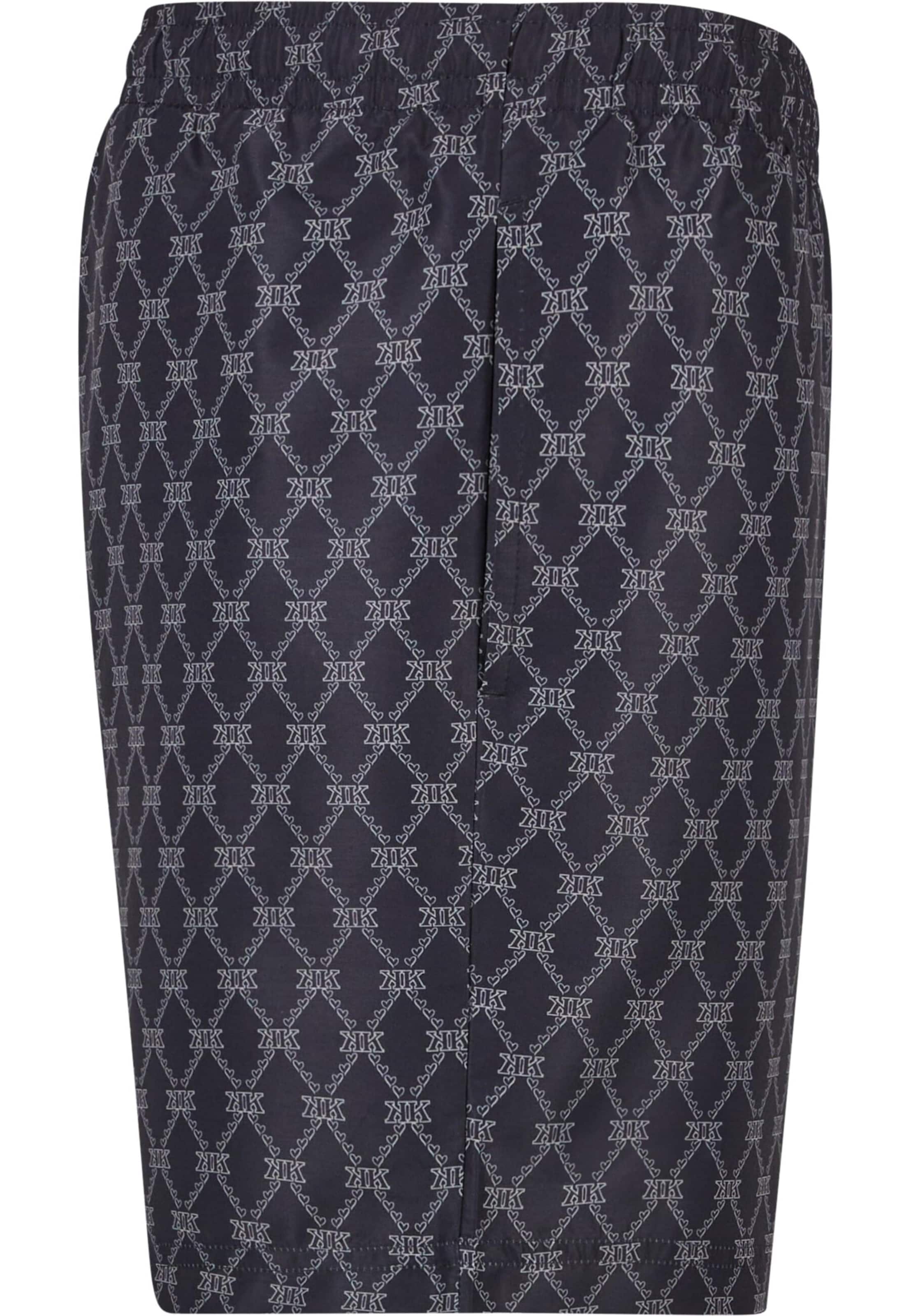 Karl Kani Badehose 'KM251-041-1 Signature Monogram Aop' in Blau