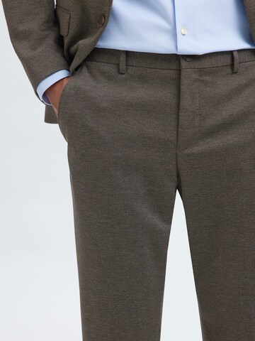 SELECTED Slim fit Chino trousers 'SLHAITOR' in Brown