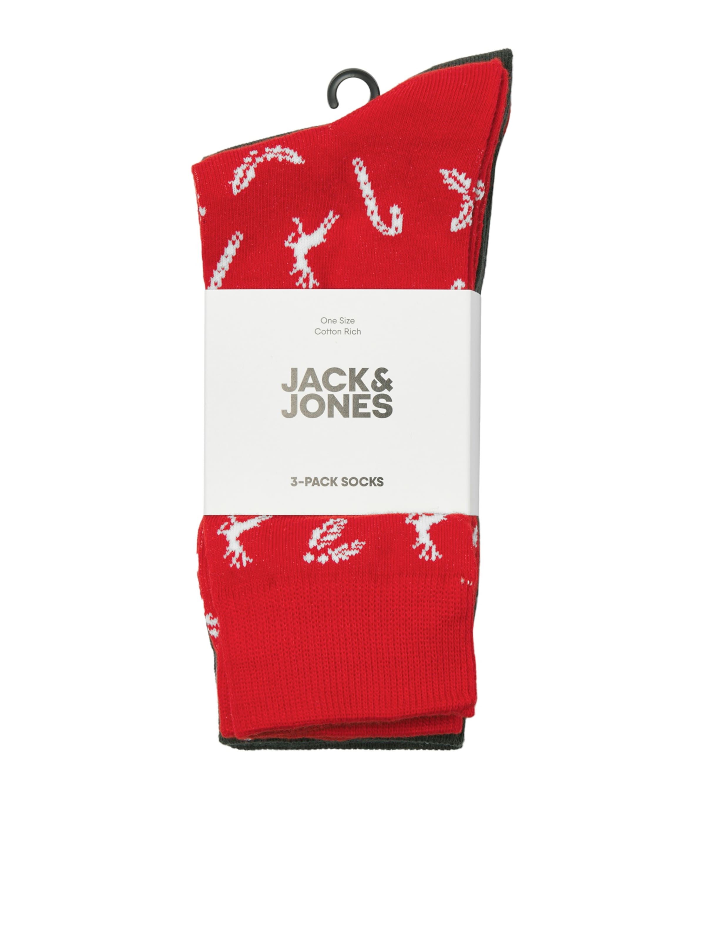 JACK & JONES - Calcetines 'JACCANE' en rojo