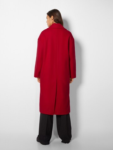 Bershka Between-seasons coat in Red