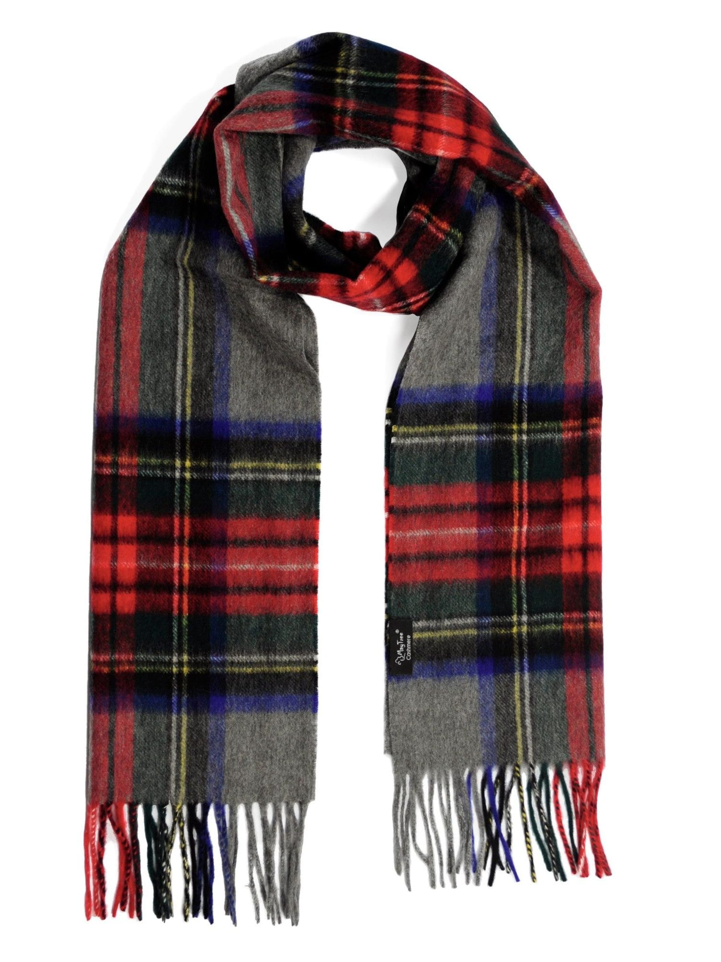 MayTree Scarf 'Tartan' in Red: front