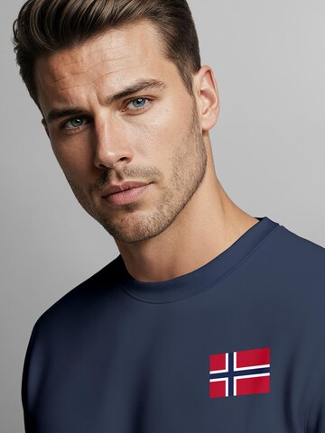 Neverless Sweatshirt 'Norwegen'‌‌‌‌‌‌‌‌‌‌ in Blau