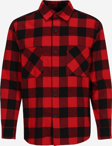 Coupe regular Chemise BURTON MENSWEAR LONDON en rouge : devant