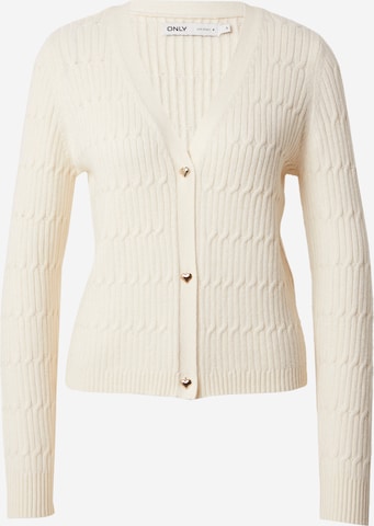 ONLY Knit cardigan 'KATIA' in White: front