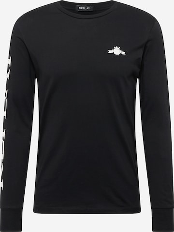 REPLAY Shirt in Schwarz: predná strana