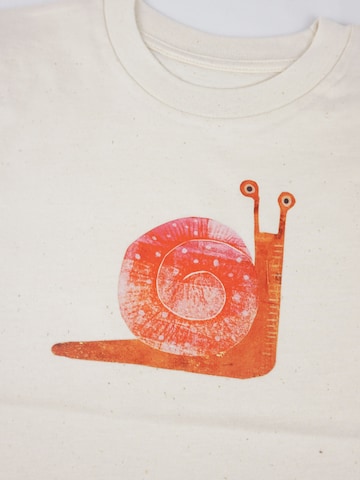 MelaDi Shirt 'Rote Schnecke' in White
