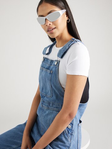 Monki Loose fit Dungaree jeans in Blue
