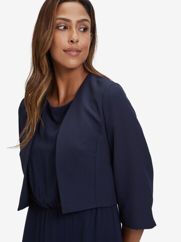 Vera Mont Bolero-Jacke mit Kellerfalten in Blau