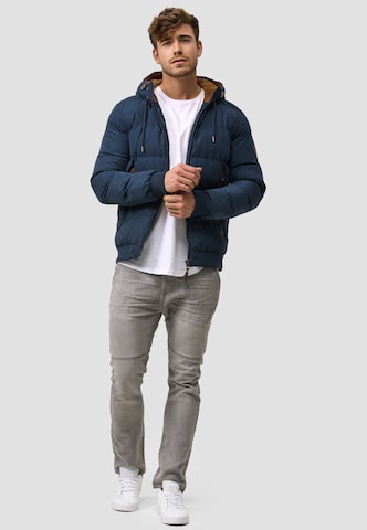 INDICODE JEANS Bomberjacke 'Adeline' in Blau