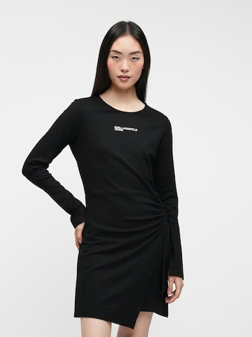 KARL LAGERFELD JEANS - Vestido 'Milano' em preto: frente