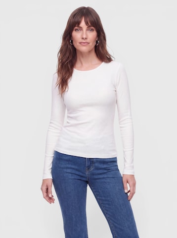 Maglietta di everly® in bianco: frontale