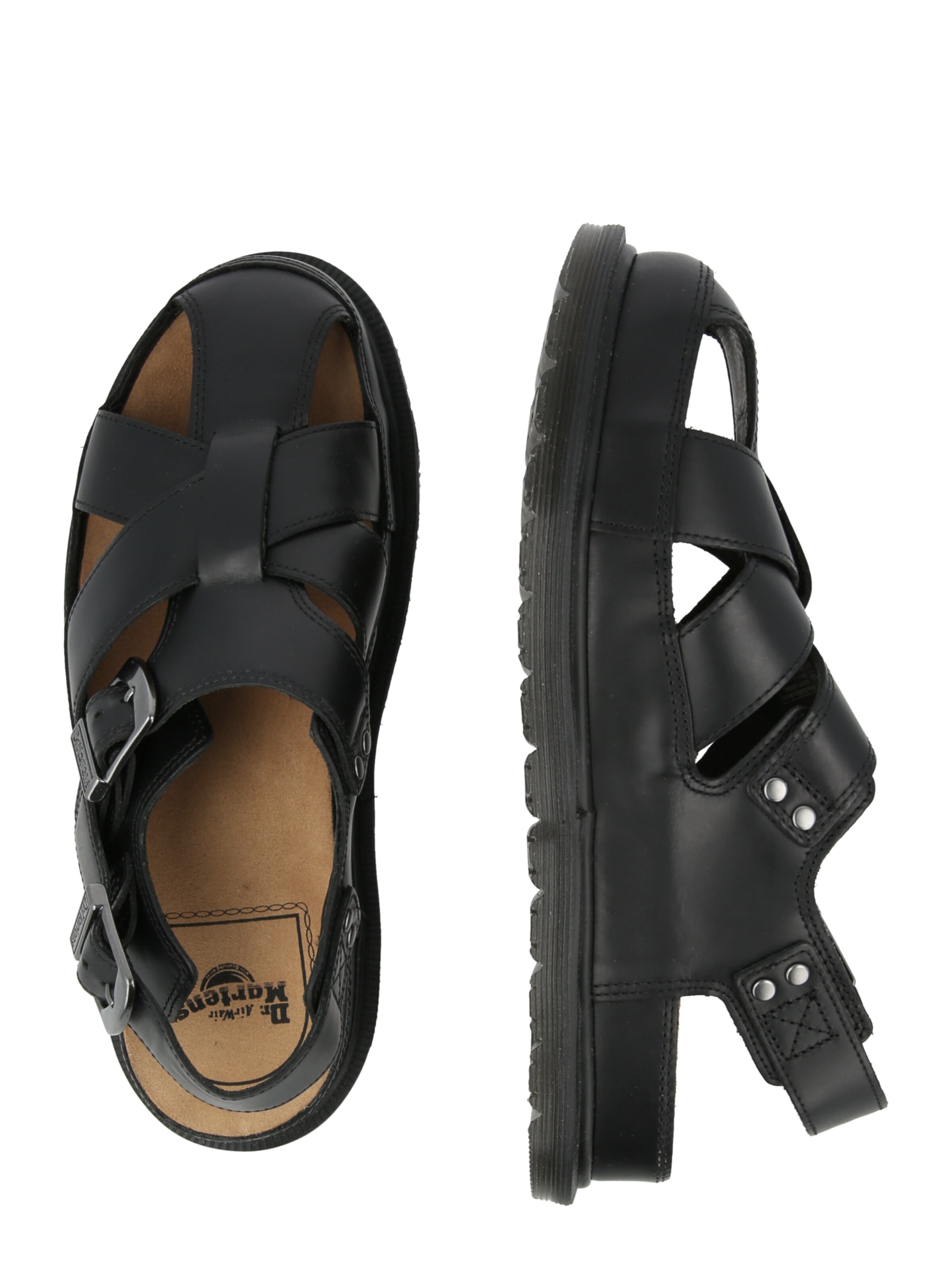 Dr. Martens - Sandália 'San' em preto