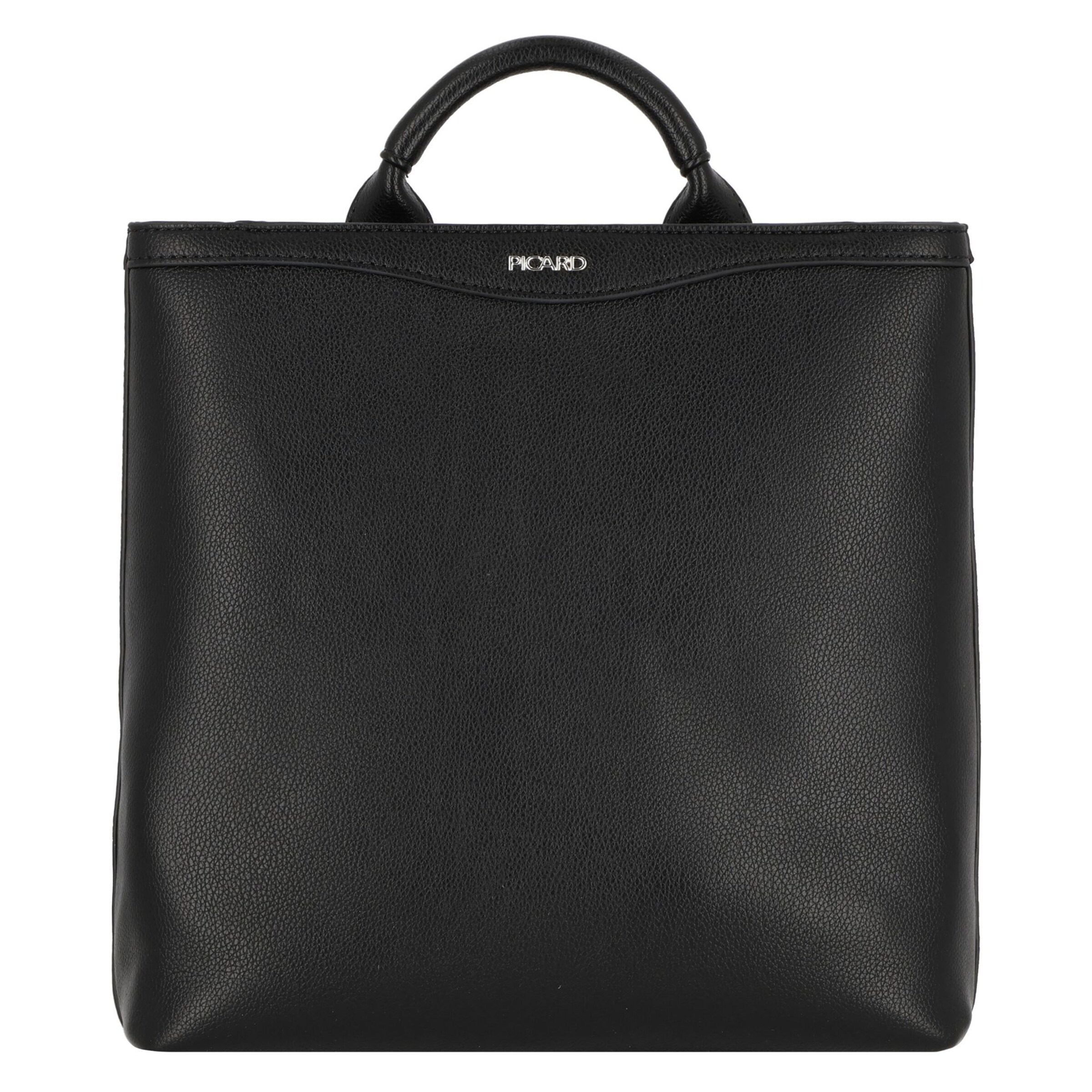 Picard Rucksack 'Lyon City' in Schwarz: Vorderseite