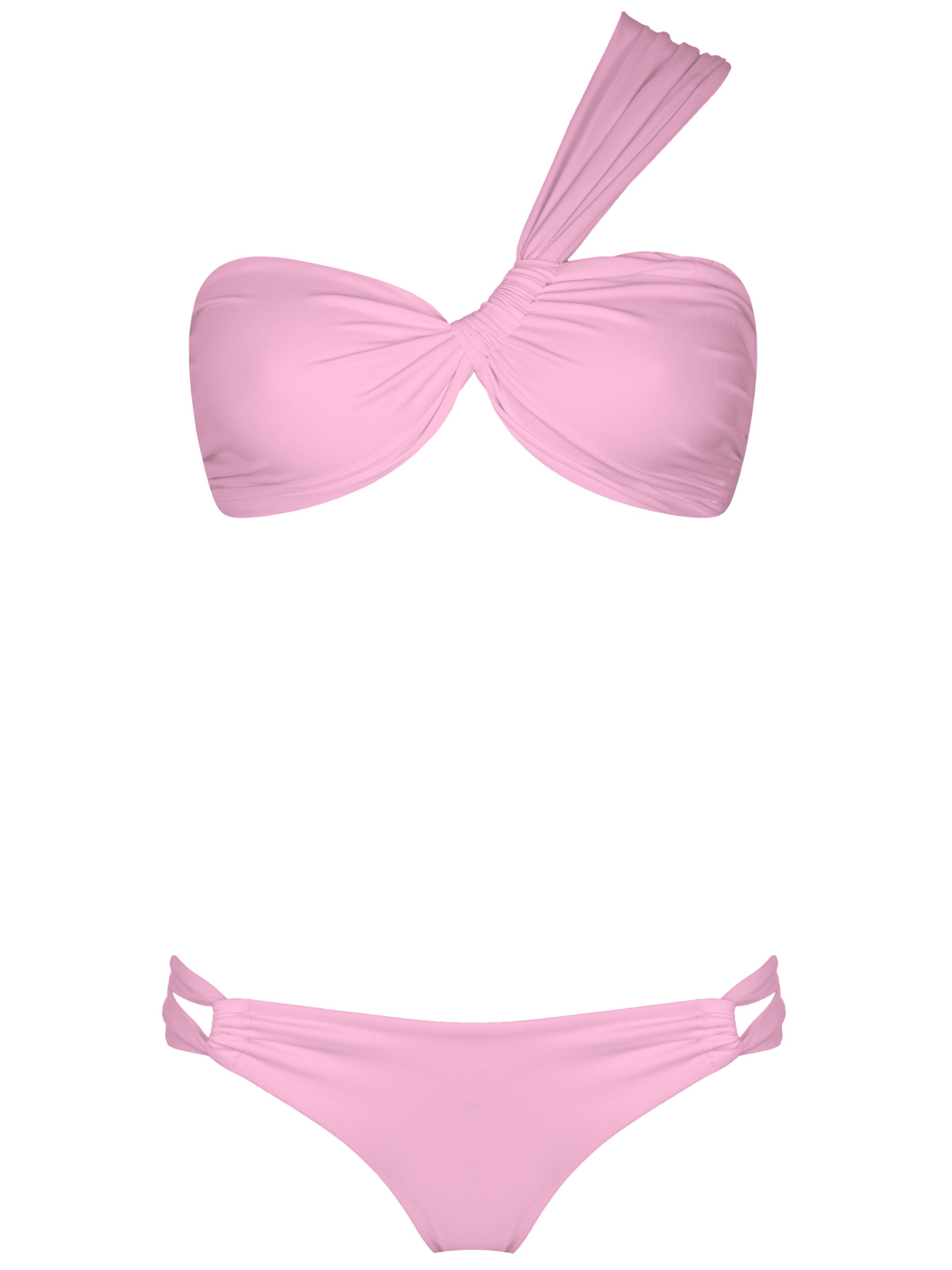 SEA ME SWIM Bandeau Bikini 'BORA BORA'‌‌‌‌‌‌‌ in Pink: Vorderseite